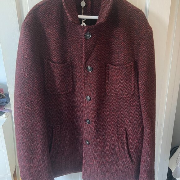 Massimo Alba Herringbone Watercolor Wool Jacket, BNWT, 42US/52EU- RRP $795 - Picture 2 of 10